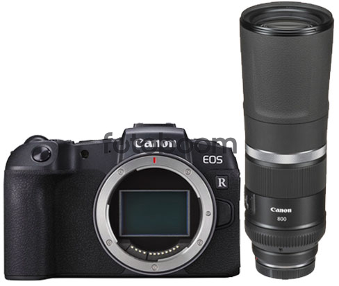 EOS RP + 24-105mm f/4-7,1 RF IS STM + 800mm f/11 RF IS STM