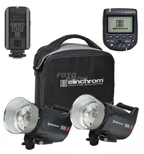 KIT 2 Flashes ELC PRO-HD1000 TO GO + Transmitter Pro Sony