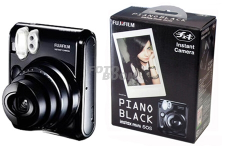 Instax Mini 50S Piano Negra + Pelicula