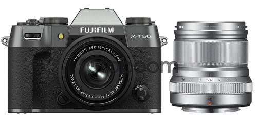 X-T50 Plata Carbón + 15-45mm f/3.5-5.6 XC OIS PZ + 50mm f/2 R XF WR Plata