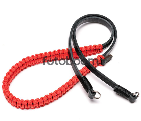 Correa Paracord Cooph Negro/Rojo 100cm