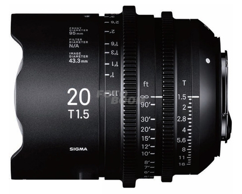 20mm T1.5 Prime FF Canon EF