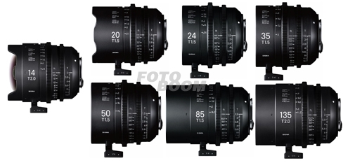 Kit 14mm/20mm/24mm/35mm/50mm/85mm/135mm PL + Maleta PMC004