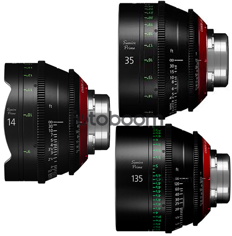KIT SUMIRE CN-E 14mm/35mm/135mm (METERS)