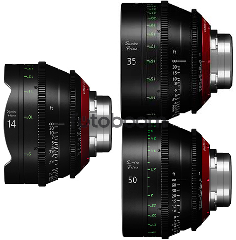 KIT SUMIRE CN-E 14mm/35mm/50mm (METERS)