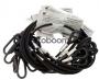 Cable 60cm/4mm Bk 10pcs