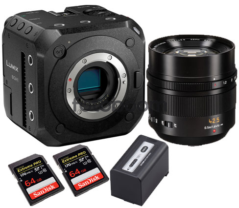 LUMIX DC-BGH1E + 42,5mm f/1.2 Leica DG Nocticron Power OIS + AG-VBR59 + 2x SDXC EXTREME PRO 64Gb