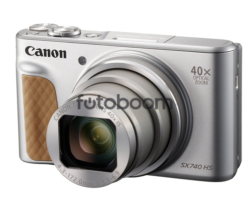 SX-740HS Powershot LE Plata + SDXC 128GB V30 200MB/s + Estuche