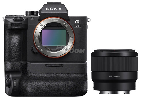 Alpha A7MIII + 50mm f/1.8 Prime FE + VG-C3M + 50EU CASHBACK SONY SUMMER