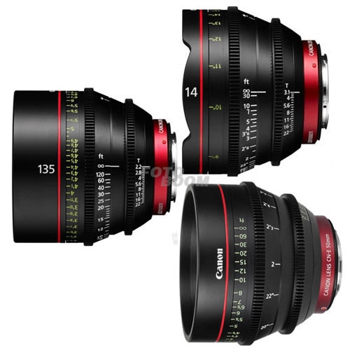 KIT CN-E 14mm/50mm/135mm (METERS)