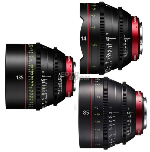 KIT CN-E 14mm/85mm/135mm (FEET)