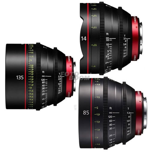 KIT CN-E 14mm/85mm/135mm (METERS)