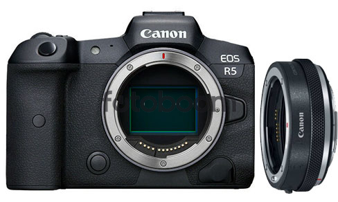 EOS R5 + Adaptador EF-EOS R con anillo de control