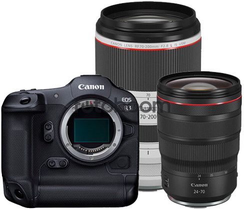 EOS R3 + 24-70mm f/2.8L RF IS USM + 70-200mm f/2.8L RF IS USM + CANEST