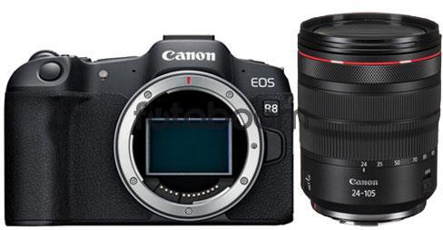 EOS R8 + 24-105mm f/4L RF IS USM + HG-100TBR y LP-E17 Bonificacion CANON + 150E Reembolso CANON