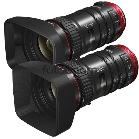 18-80mm T4.4 CN-E + 70-200mm T4.4 CN-E Montura EF (METERS)