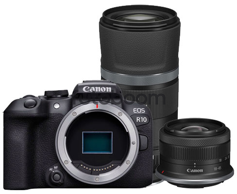 EOS R10 + 18-45mm f/4.5-6.3 IS STM RF-S + 600mm f/11 RF IS STM + CANEST