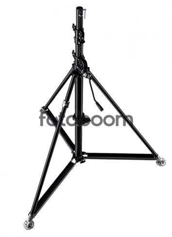 387XBU Pie SUPER WIND-UP negro en acero inoxidable
