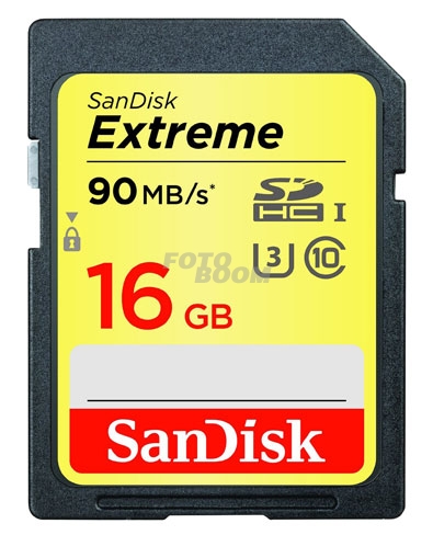 Secure Digital EXTREME SDHC 16Gb 90Mb/s