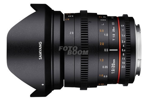 20mm t/1.9 ED AS UMC VDSLR II Sony E 