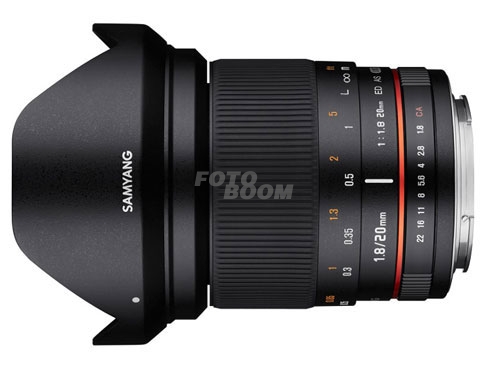 20mm f/1.8 ED AS UMC Sony E 