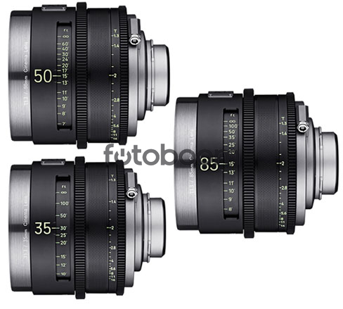 KIT XEEN MEISTER 35mm/50mm/85mm (Full Frame, Montura PL) 