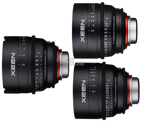 KIT XEEN 24mm/50mm/85mm PL 