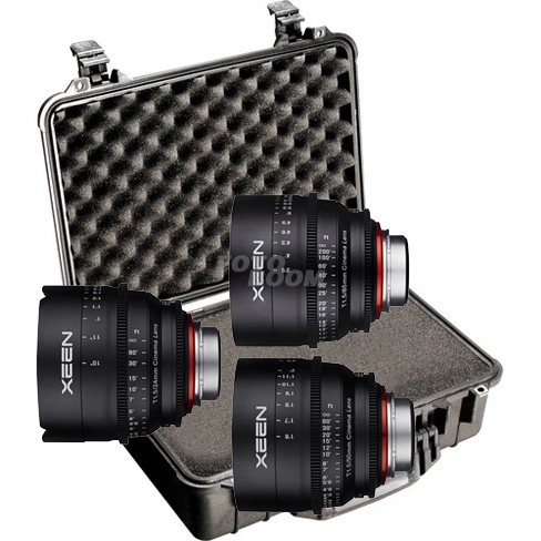 KIT XEEN 24mm/50mm/85mm MFT + Peli 1500 Foam 