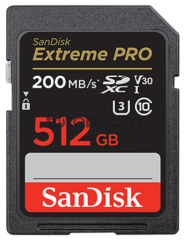 Secure Digital EXTREME PRO SDXC 512GB V30 200MB/s