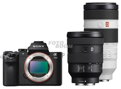 Alpha A7MII + 24-105mm f/4 FE G OSS + 100-400mm f/4.5-5.6 GM OSS E/FE + 300EU CASHBACK SONY SUMMER