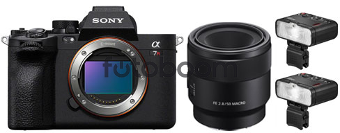 Alpha A7RV + 50mm f/2.8 Macro + MF12-DK1 + 200EU CASHBACK SONY SUMMER