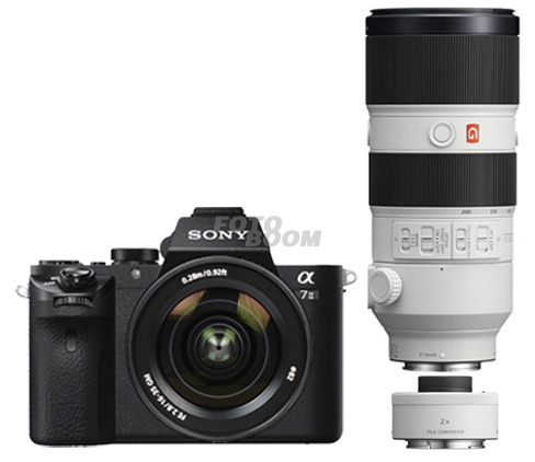 Alpha A7MII + 24-70mm f/2.8 GM + 70-200mm f/2.8 E/FE GM + TC-20 SAL + 400EU CASHBACK SONY SUMMER