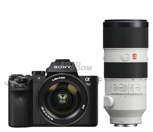 Alpha A7MII + 24-70mm f/2.8 GM + 70-200mm f/2.8 E/FE GM OSS + 400EU CASHBACK SONY SUMMER