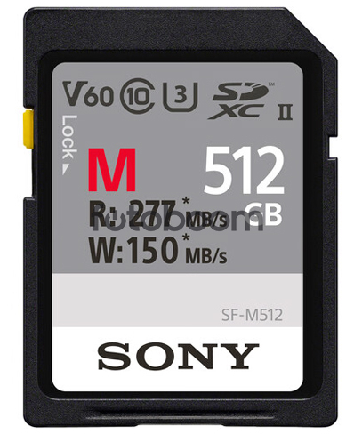 SD UHS-II SF-M512 277Mb/s