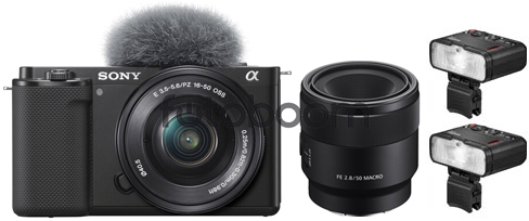 ZV-E10 + 16-50mm f/3,5-5,6 OSS E + 50mm f/2.8 Macro + MF12-DK1 -KIT ODONTOLOGIA-