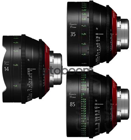 KIT SUMIRE CN-E 14mm/35mm/85mm (METERS)