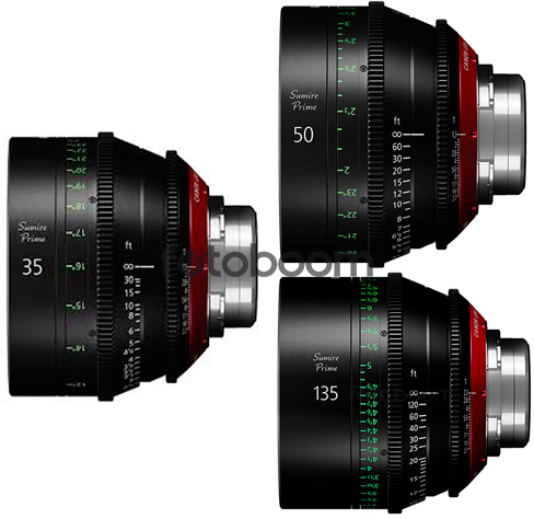 KIT SUMIRE CN-E 35mm/50mm/135mm (METERS)
