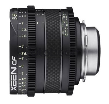 16mm T2.6 XEEN CF (Full Frame, PL) 